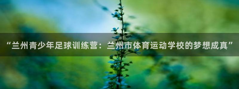 3377体育官方正版app娱乐网站：“兰州青少年足球